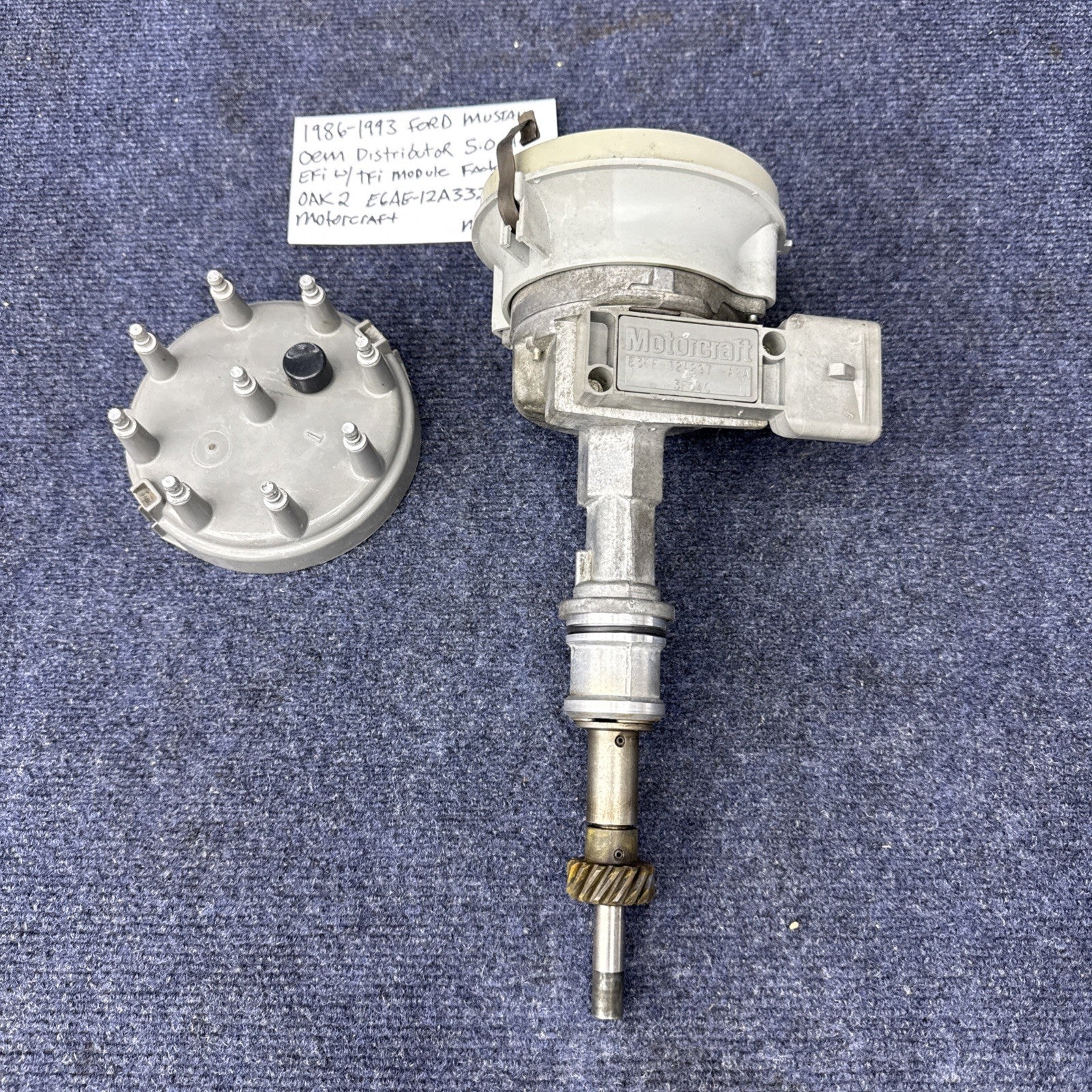 87-93 Ford Mustang Ignition Distributor EFI 302 V8 TFI Cap Rotor Motorcraft OEM