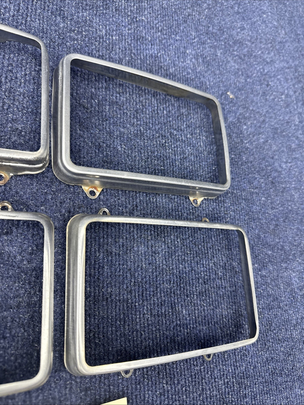 1979-86 Ford Mustang Rectangular Headlight   Retaining Ring Set Of 4