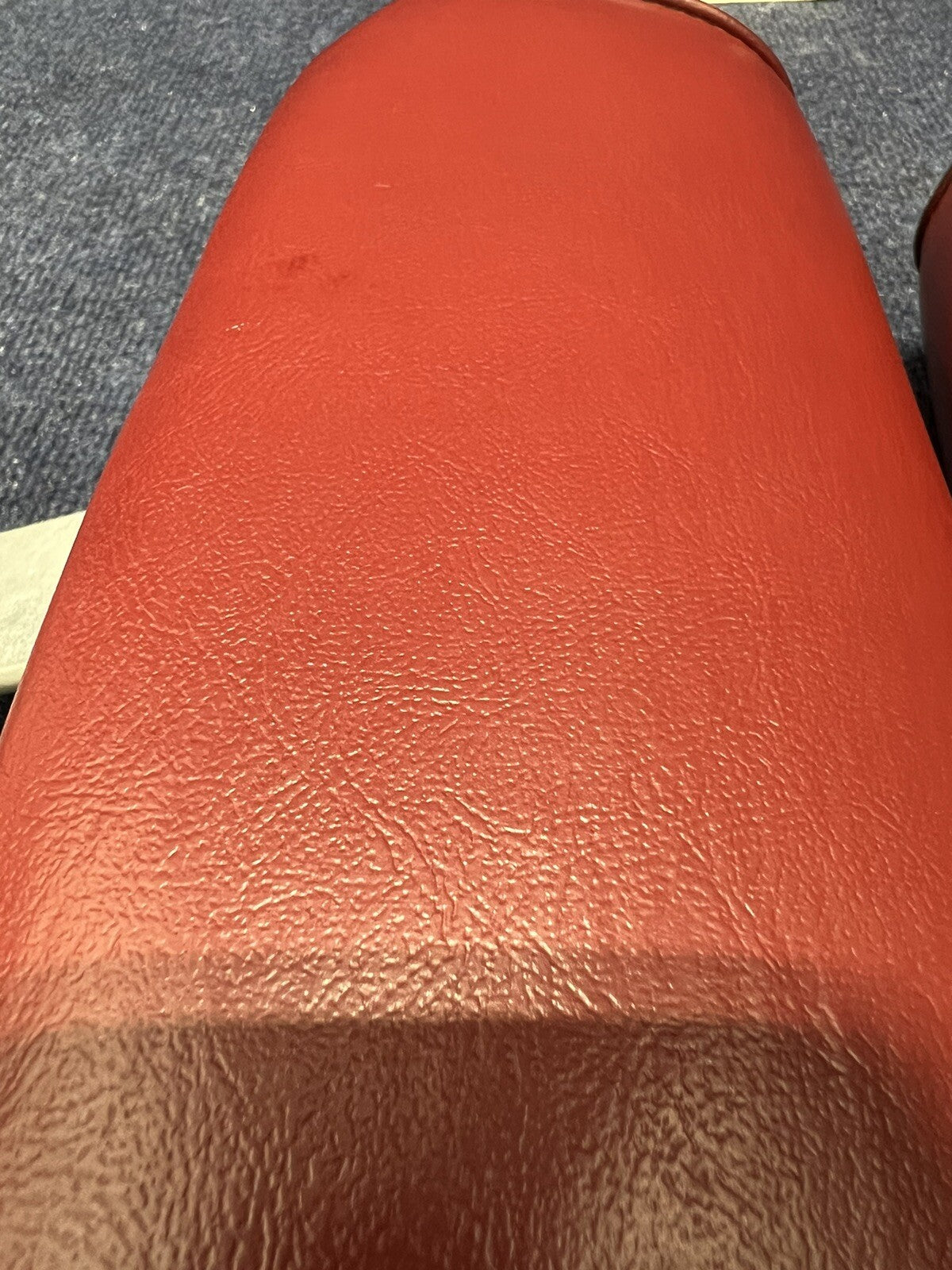 79-93 FORD MUSTANG LEFT FRONT SEAT HEADREST RED LEATHER OEM FACTORY GT LX FOX 🦊