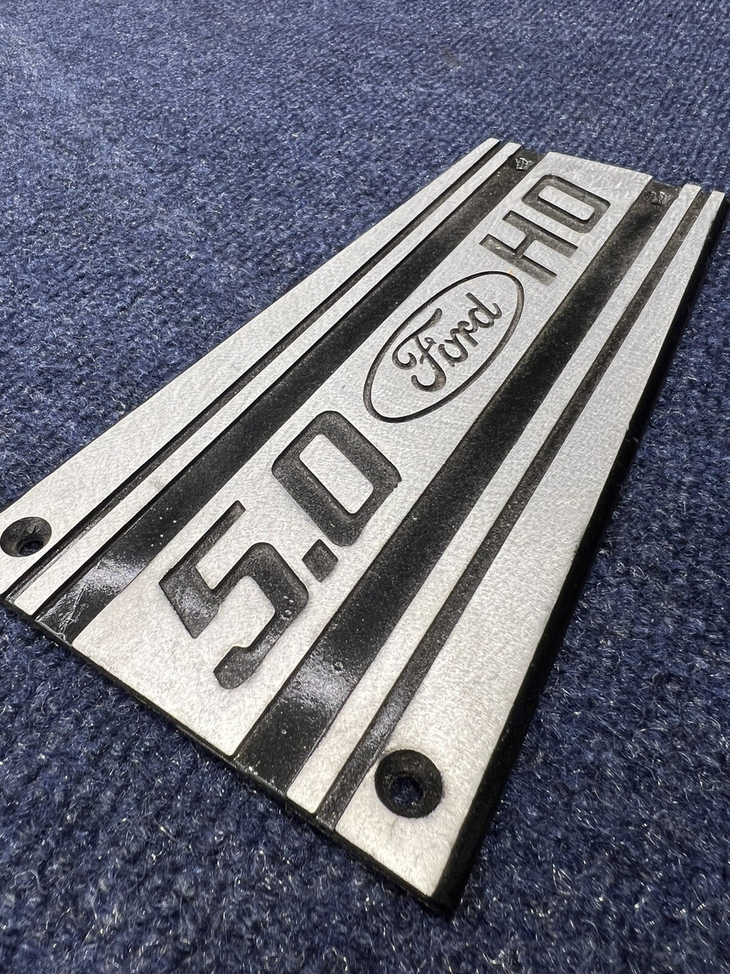 86-87-93 Ford Mustang Factory Upper Intake Manifold Plaque Cover 5.0 V8 OEM GT 