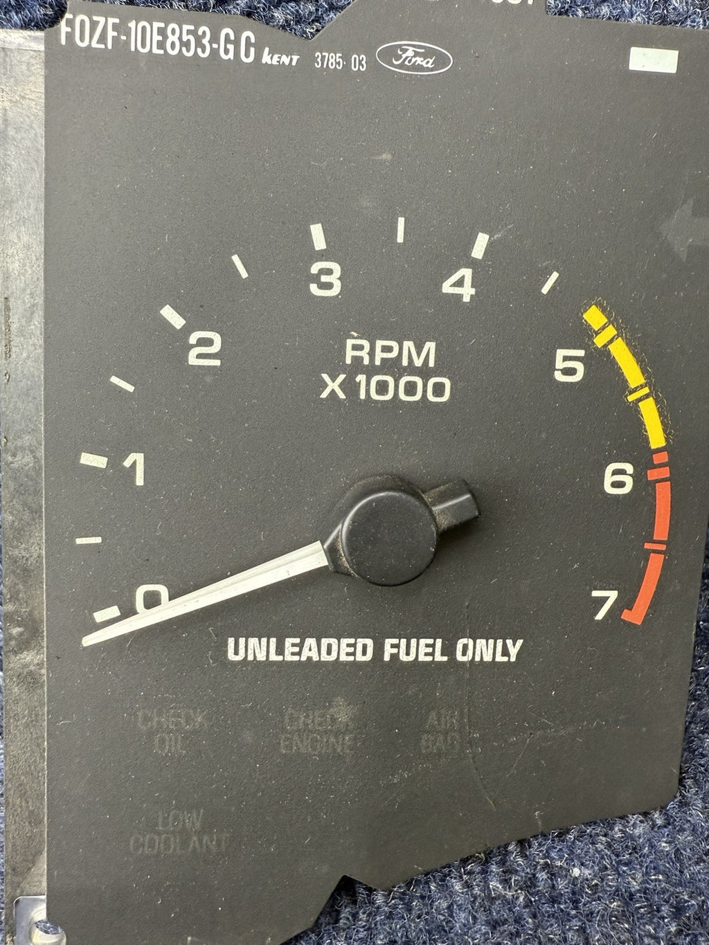1990-1993 Ford Mustang Tachometer Unit 7,000 RPM Gauge Tach Factory Stock v8 7k