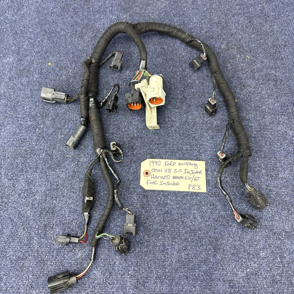 86-87-93 Ford Mustang Fuel Injector Harness Mass Air Speed Density EFI 302 OEM