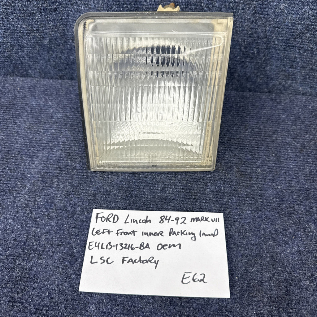 Ford E4LY-13201-B Left Driver Front Inner Parking Lamp -- 84-92 Lincoln Mark VII