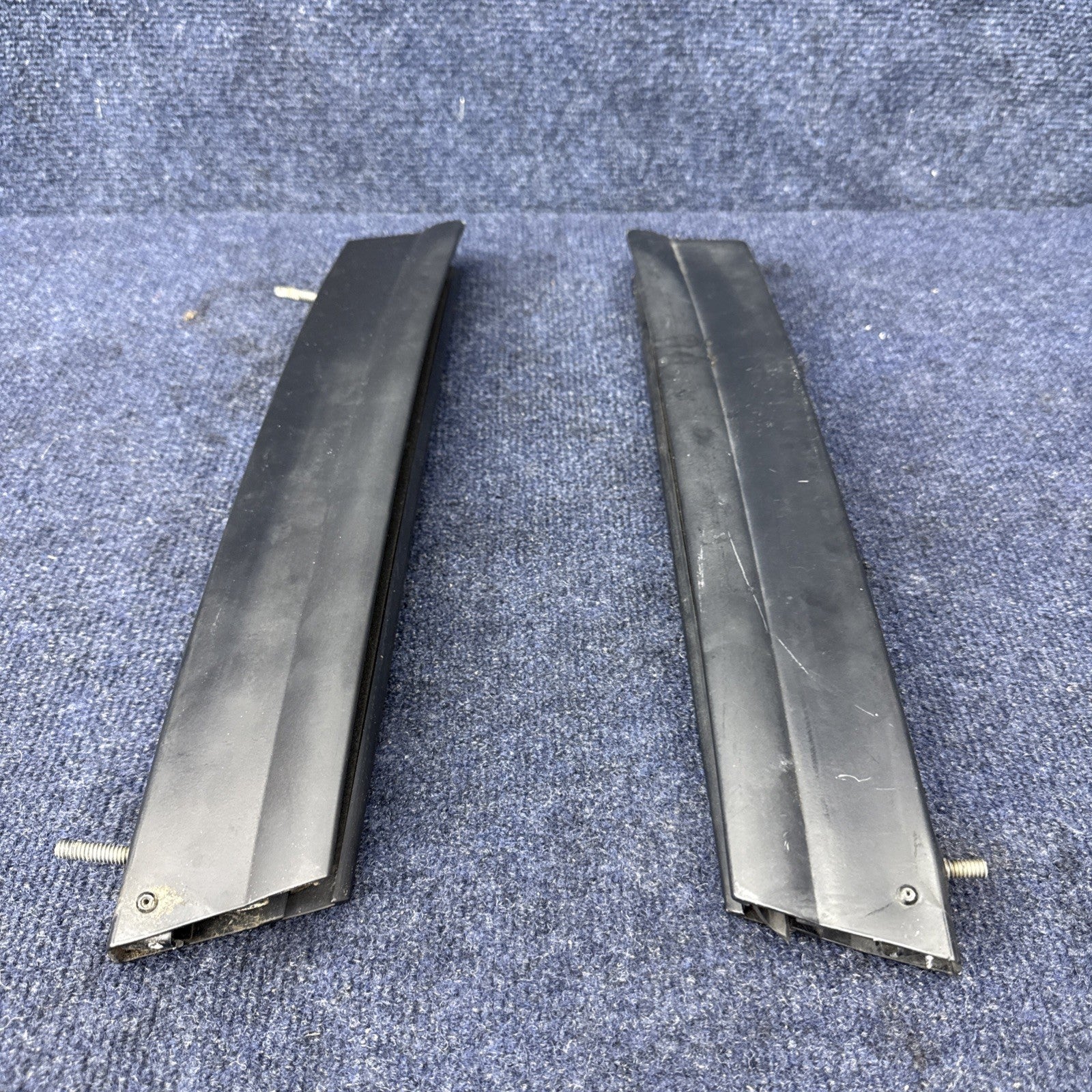 83-93 Mustang RH & LH Convertible Quarter Window Trim Guide Rear OEM 1987-1993