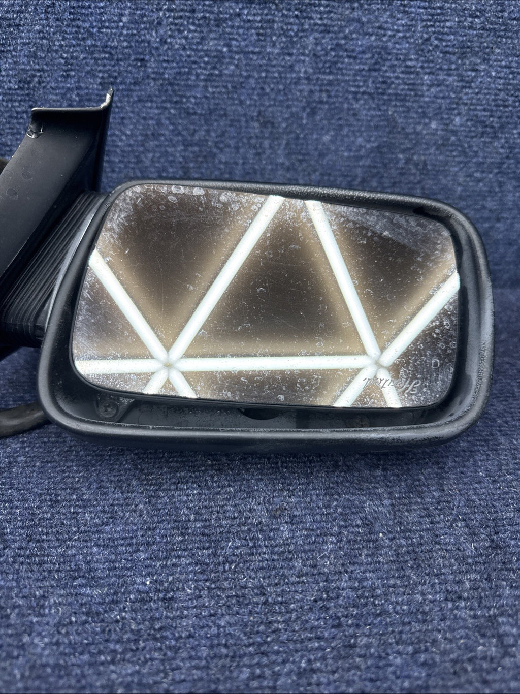 1984-1992 Lincoln Mark VII LSC Driver Side Left Power Door Mirror Black Heated