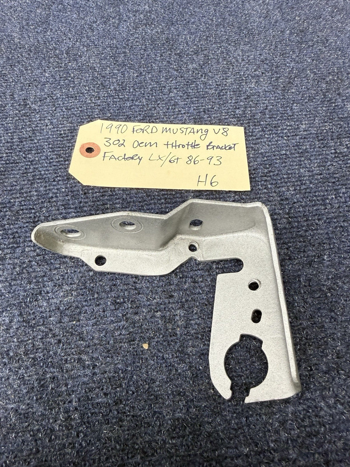 86 87-93 Ford Fox Body Mustang Intake Throttle Cable Bracket 5.0L 302 OEM EFI