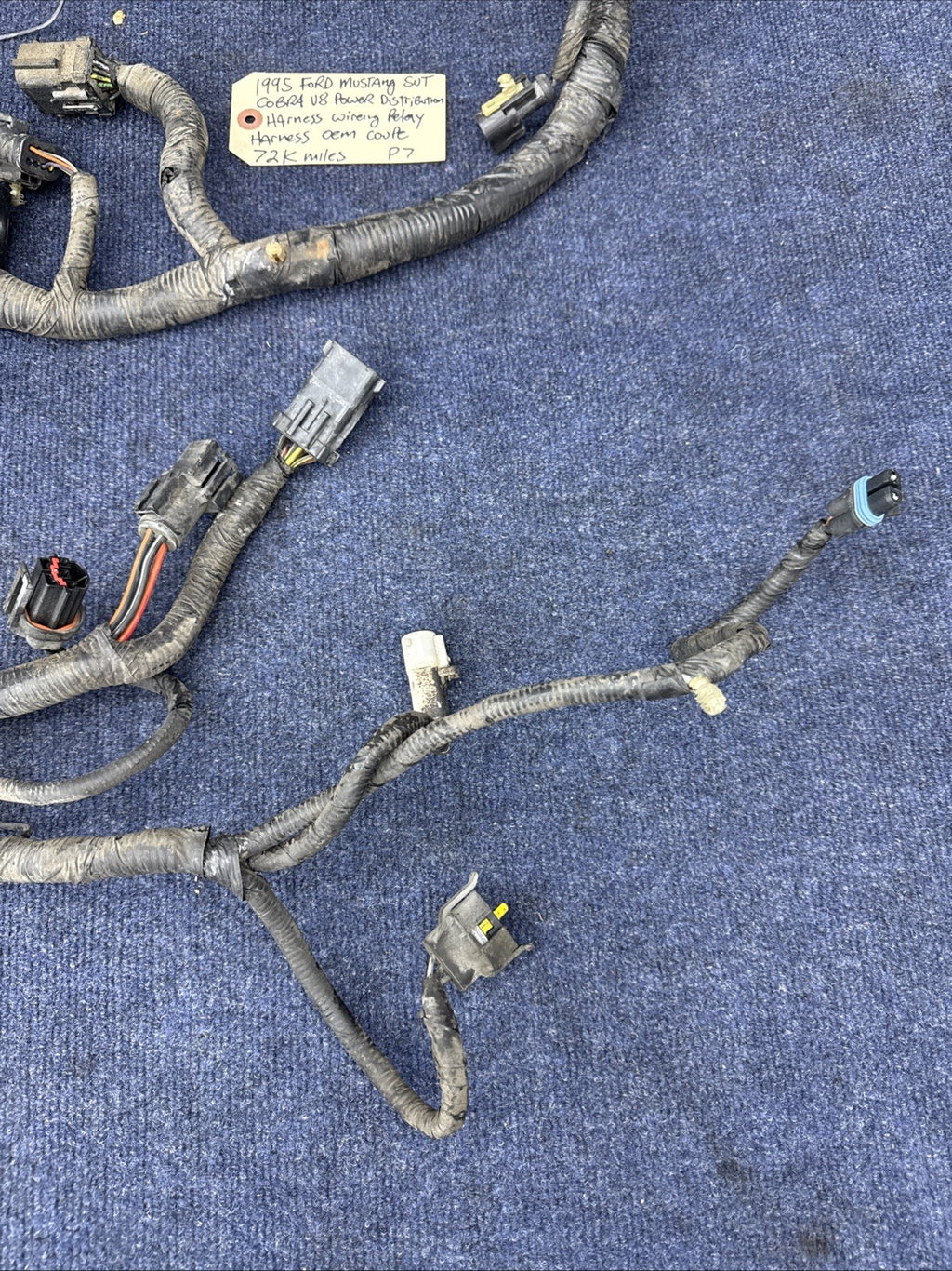 1994 1995 Ford Mustang Cobra 5.0 302 V8 Power Distribution Wiring Relay Harness