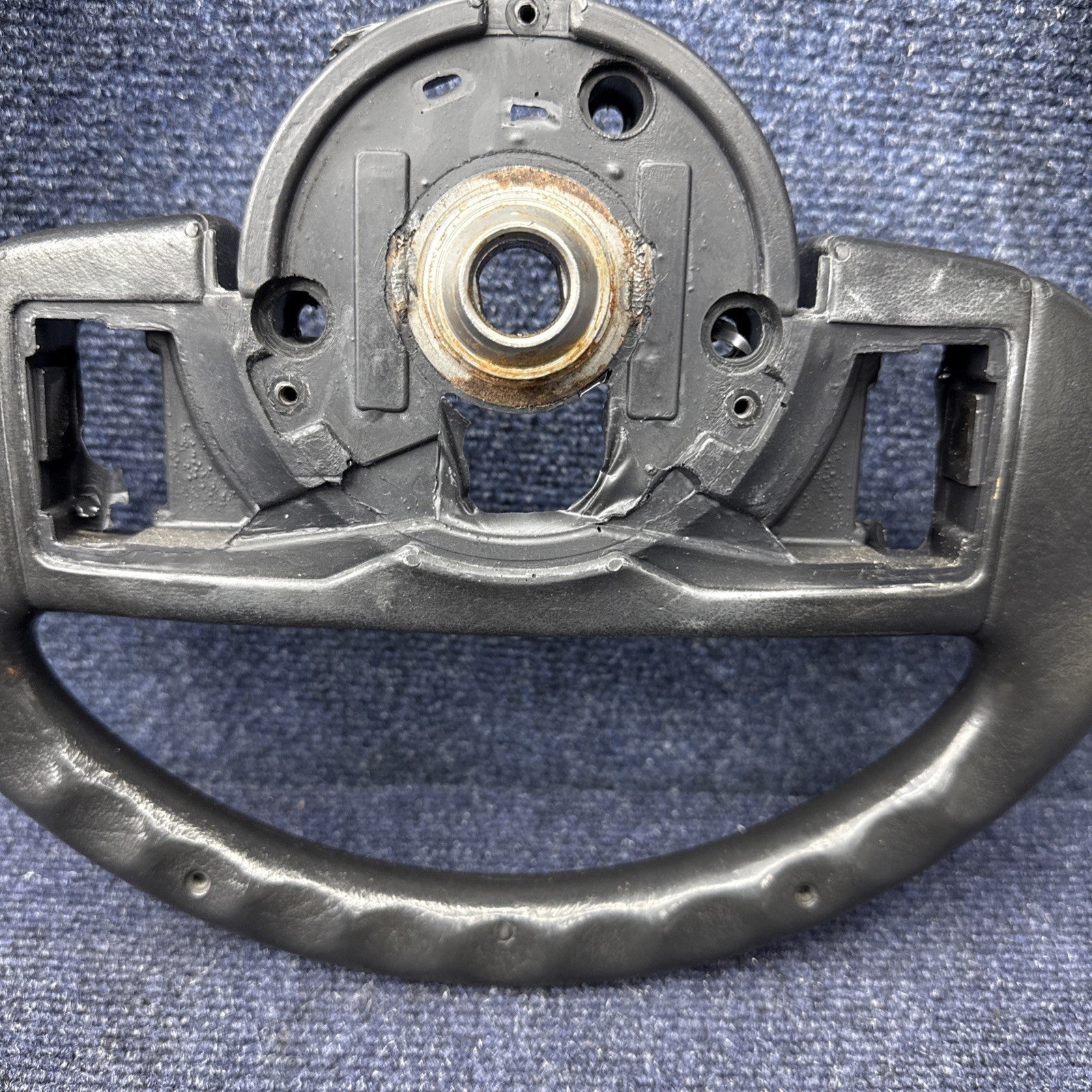 1987-1989 FORD MUSTANG BLACK STEERING WHEEL 87 88 89 OEM GT LX 2 Spoke Factory