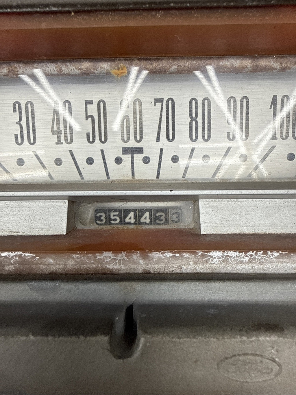 1963 1964 Ford Galaxie 500 Dash Instrument Cluster Speedometer Gauges OEM WHITE