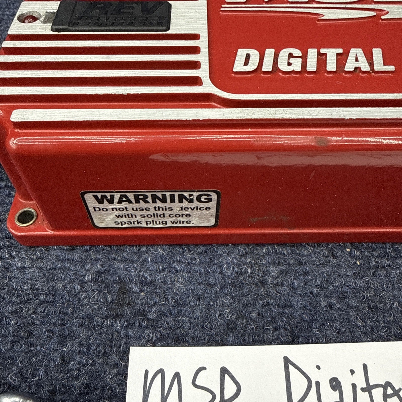 MSD Ignition 6425 Digital 6AL Ignition Control Box W/ Adjustable Rev Limit Red