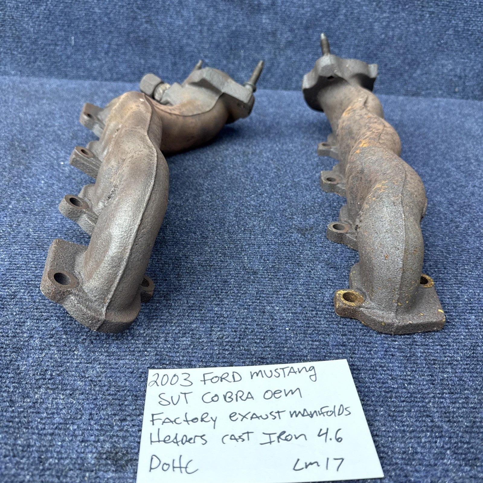 2003 2004 Ford Mustang Svt cobra 4.6l DOHC exhaust manifolds OEM Factory 39k