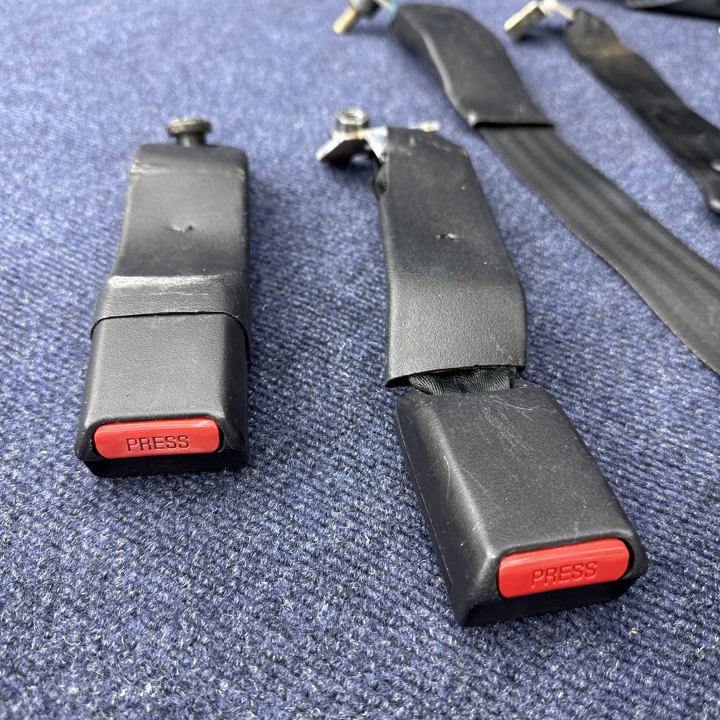 1994 Mustang Svt Cobra Coupe Complete Black Seatbelt Set Front Rear Rh Lh OEM