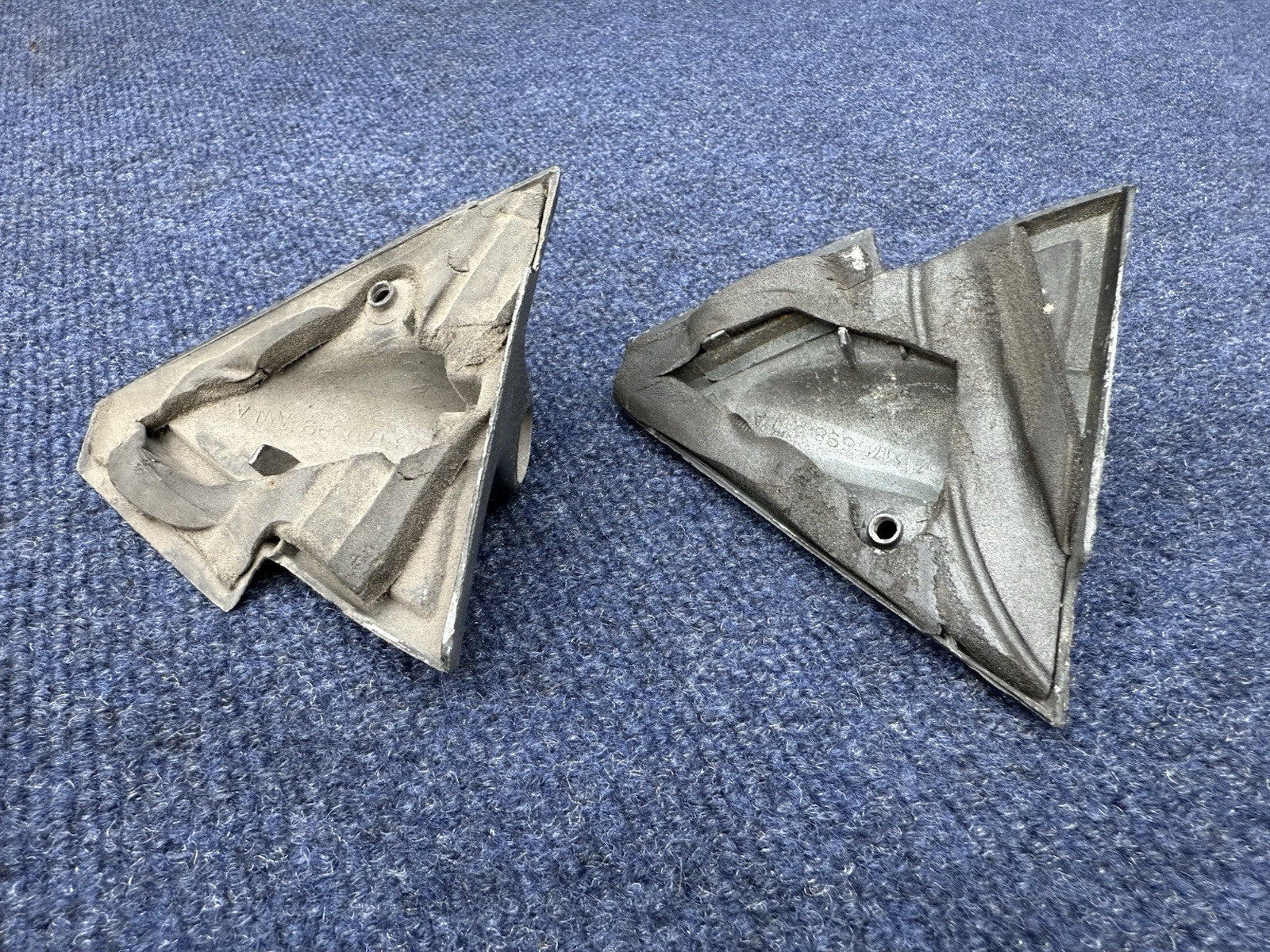 1979 1981 1982 1986 FORD MUSTANG CAPRI DOOR MIRROR REMOTE TRIM COVER PANELS PAIR