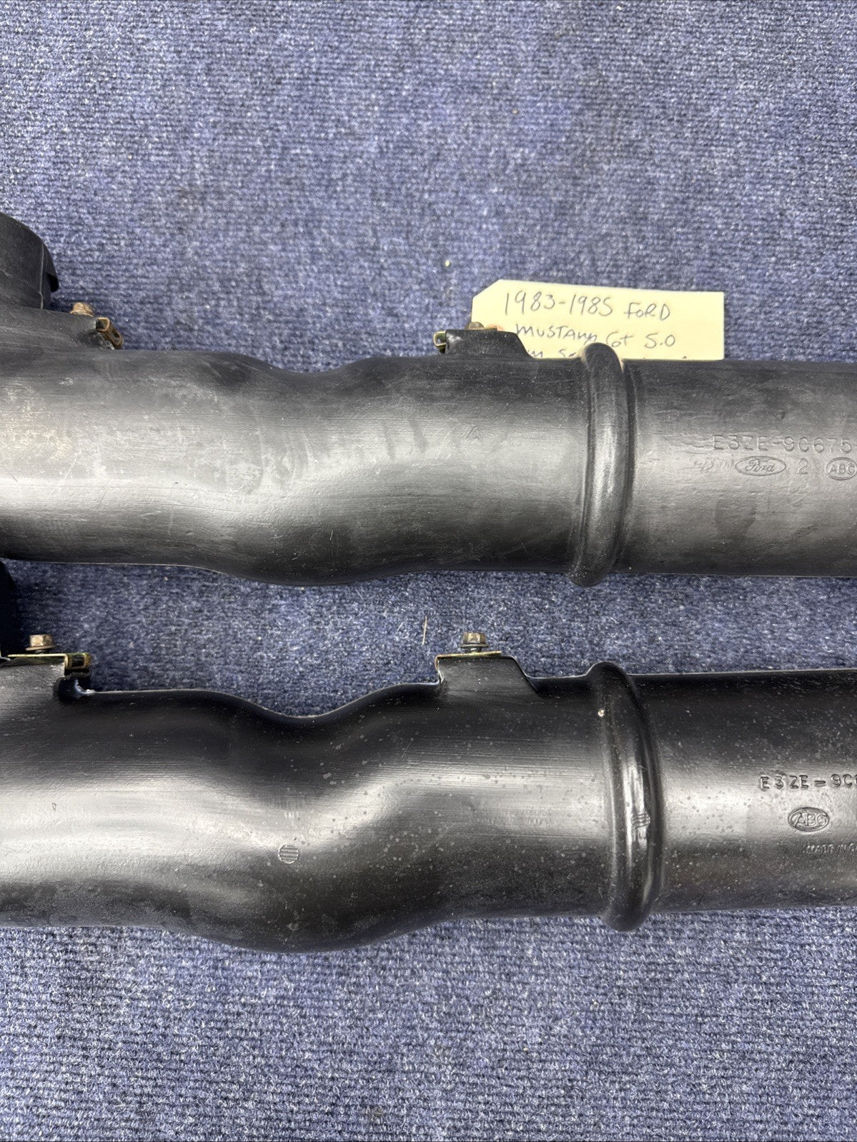1982 1983 1984 1985 Mustang Gt Dual Snorkel Air Cleaner Ducts Tubes OEM Foxbody
