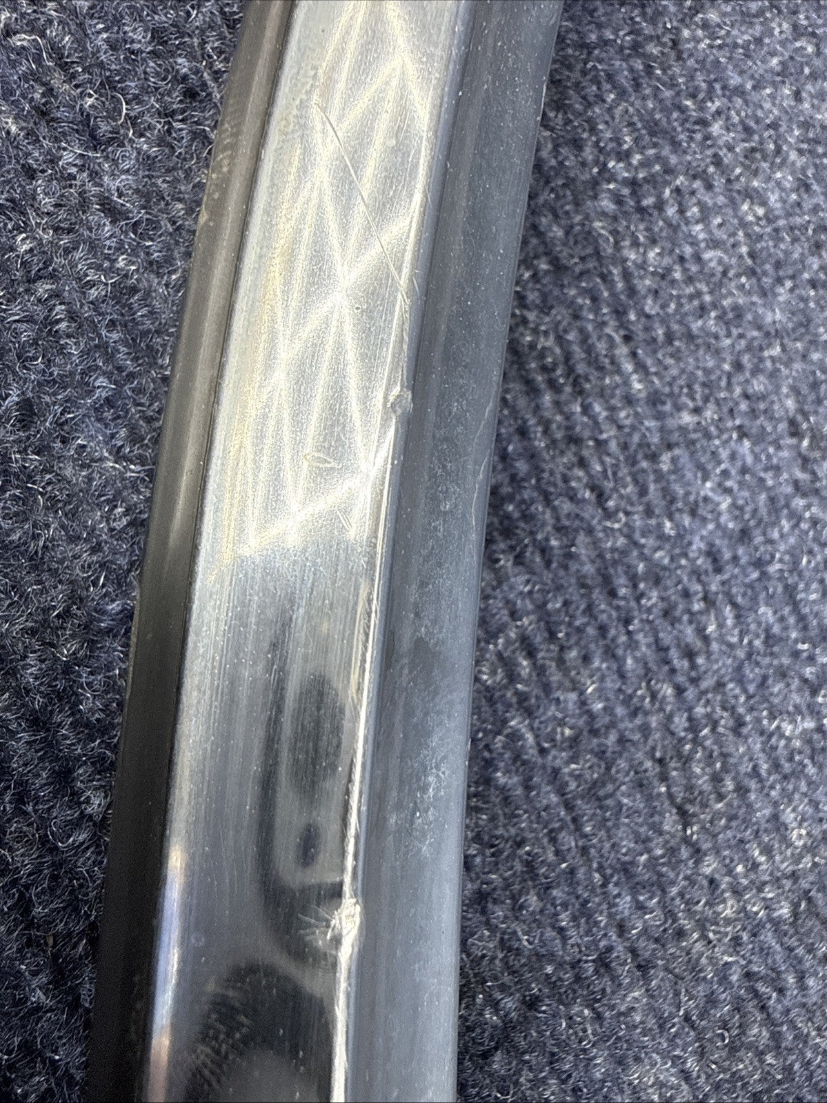 1984-1992 LINCOLN MARK VII 7 LSC  Rh Rear Quarter Wheel Flare Chrome Trim OEM