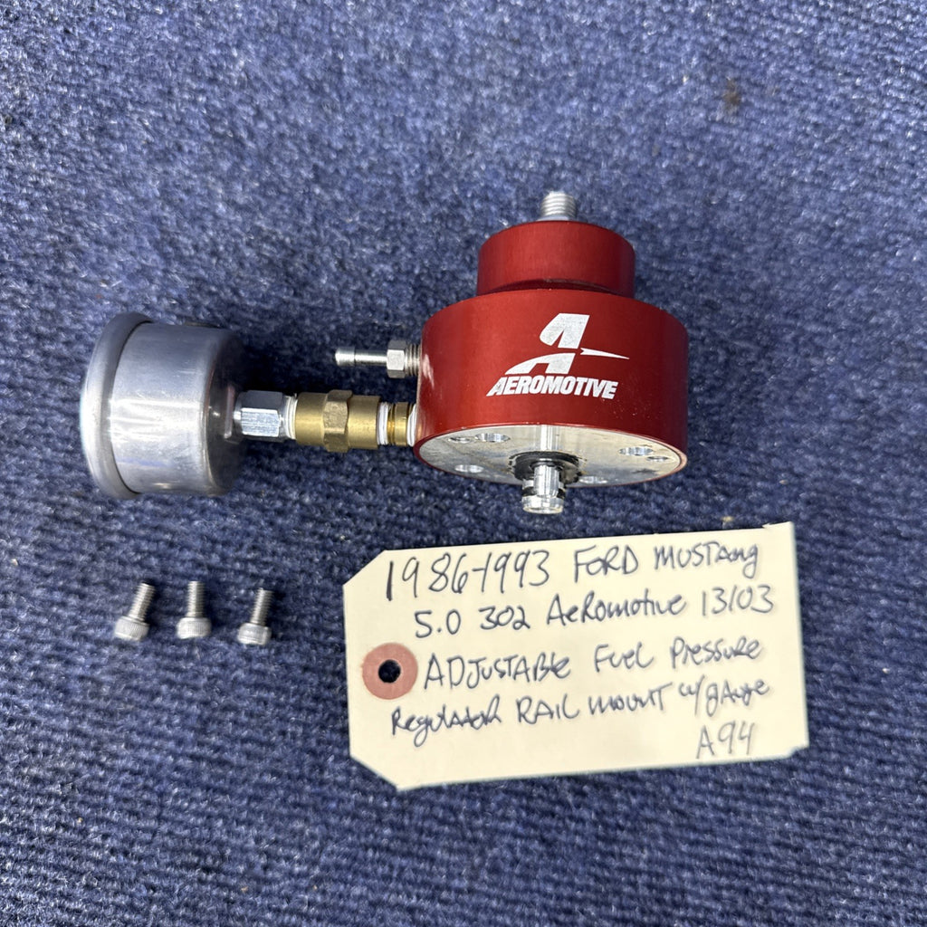 86-93 Mustang 5.0 Aeromotive 13103 Adjustable Fuel Pressure Rail Mount Regulator