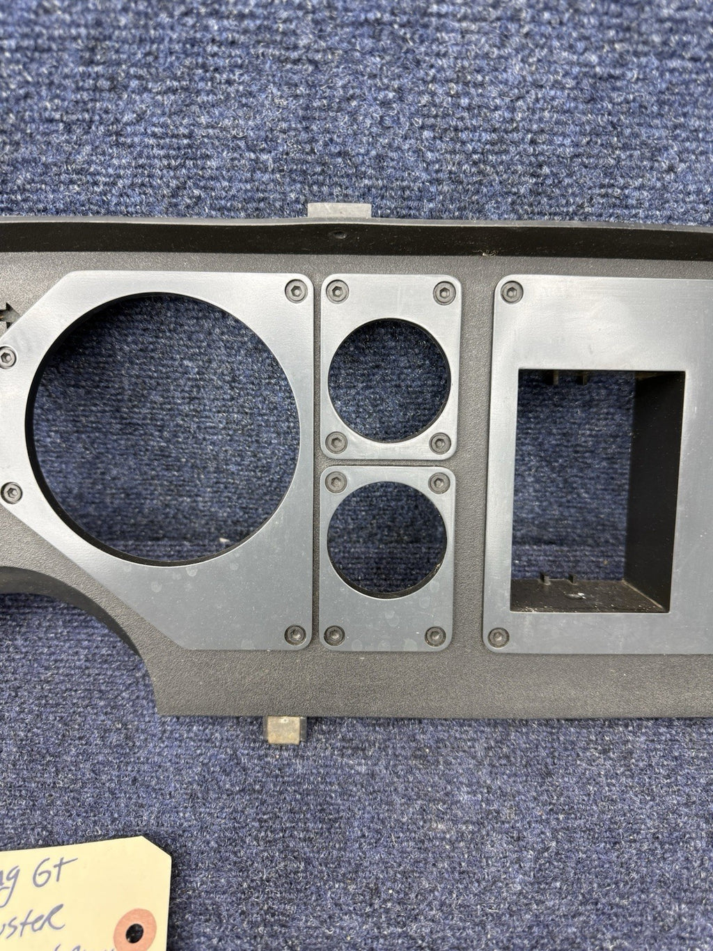 1985 1986 Ford Mustang Gt Grey Black Instrument Gauge Cluster Dash Trim Bezel
