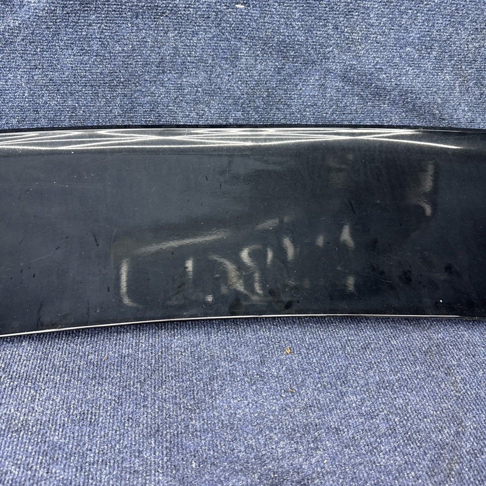 86-93 Ford MUSTANG LX HATCHBACK OEM REAR FIBERGLASS SPOILER W/LIGHT WING Black