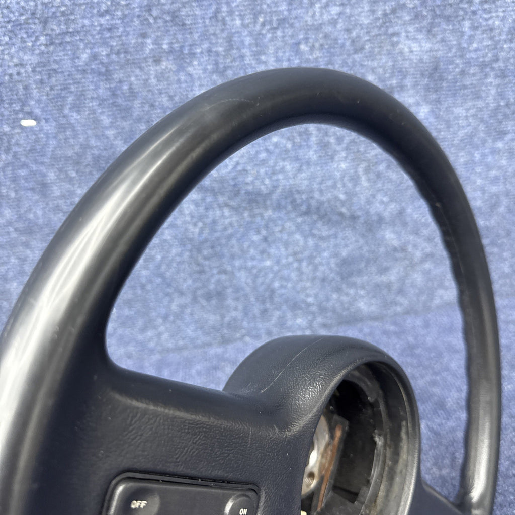1985  1986 Ford Mustang Steering Wheel 2 Spoke Cruise Control OEM Factory Nice