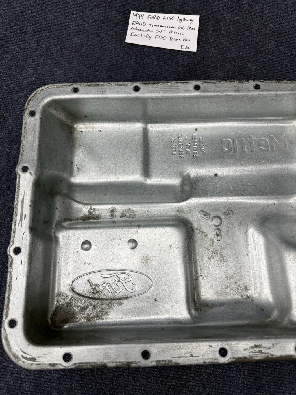1994 Ford F150 Svt Lightning OEM E4OD transmission oil pan Factory Automatic