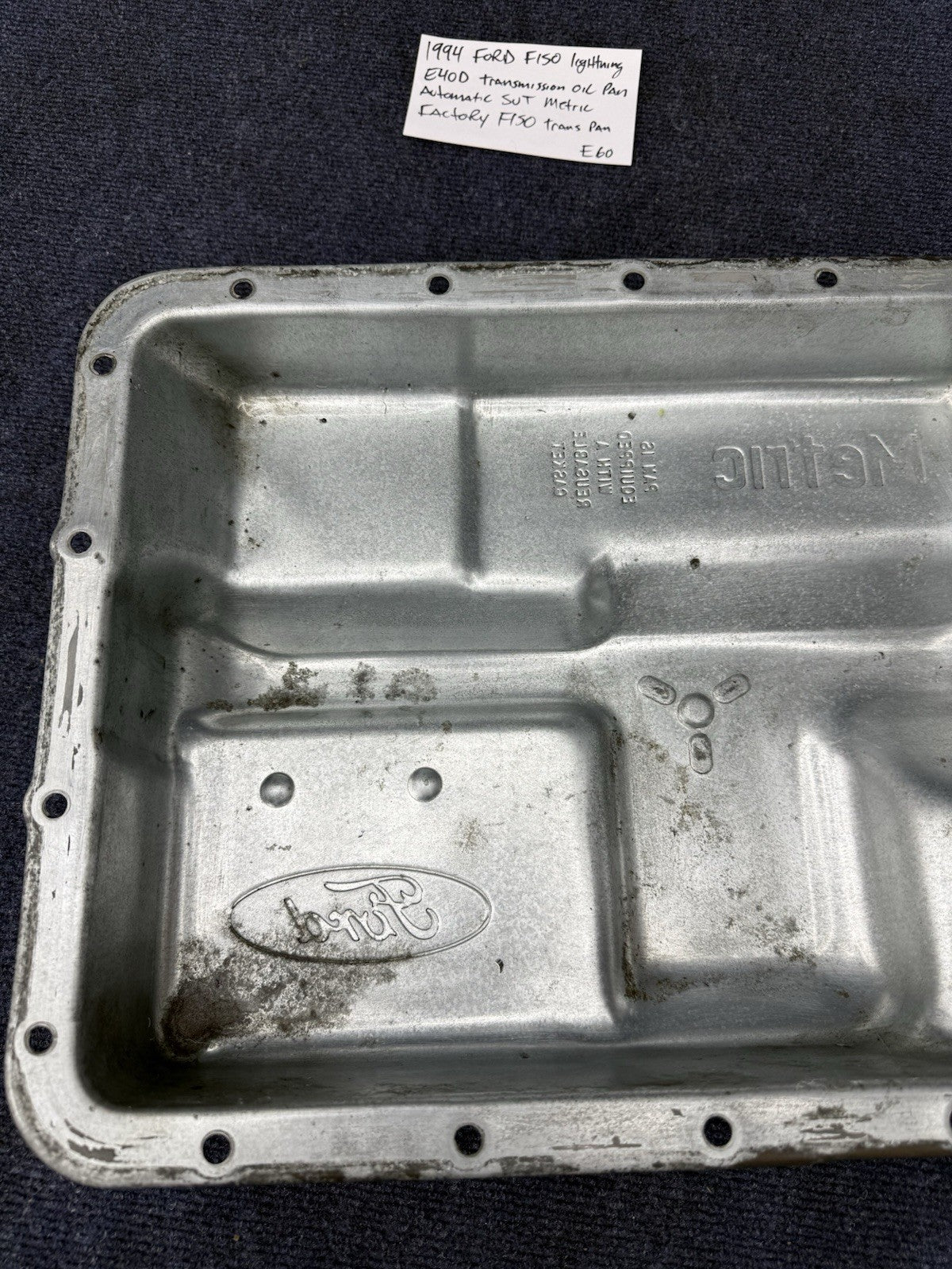1994 Ford F150 Svt Lightning OEM E4OD transmission oil pan Factory Automatic