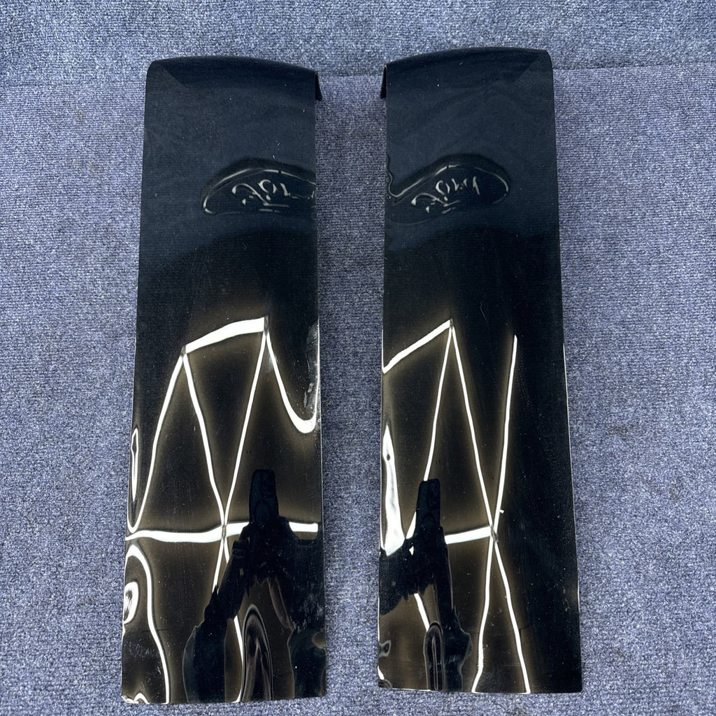 Nos Vintage Shades Of Competition Taillight Covers 87-93 Mustang Black Out Pair