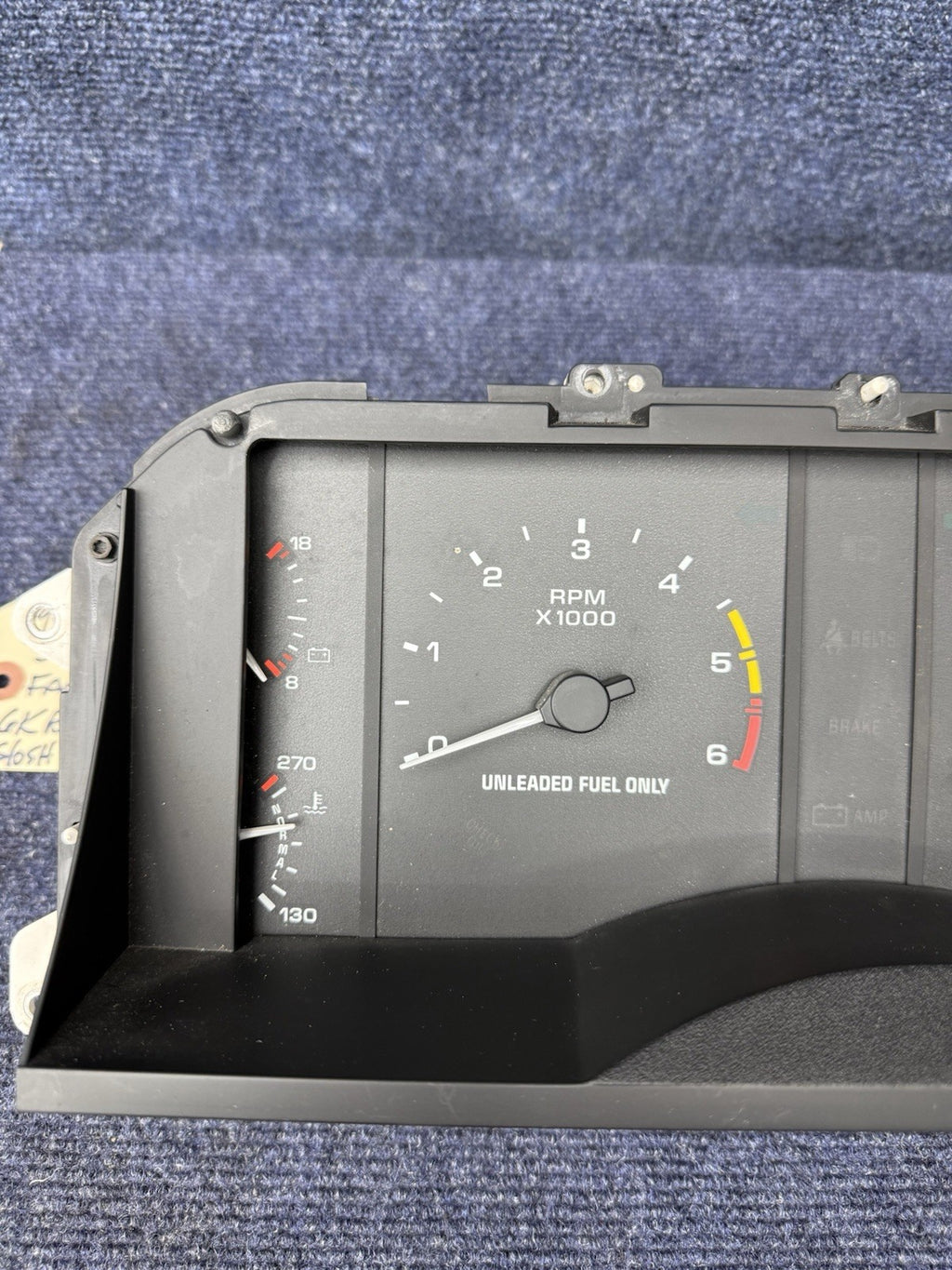 1987-1989 MUSTANG V8 85MPH 6k Rpm GAUGE INSTRUMENT CLUSTER FORD Oem Gt Lx Anti