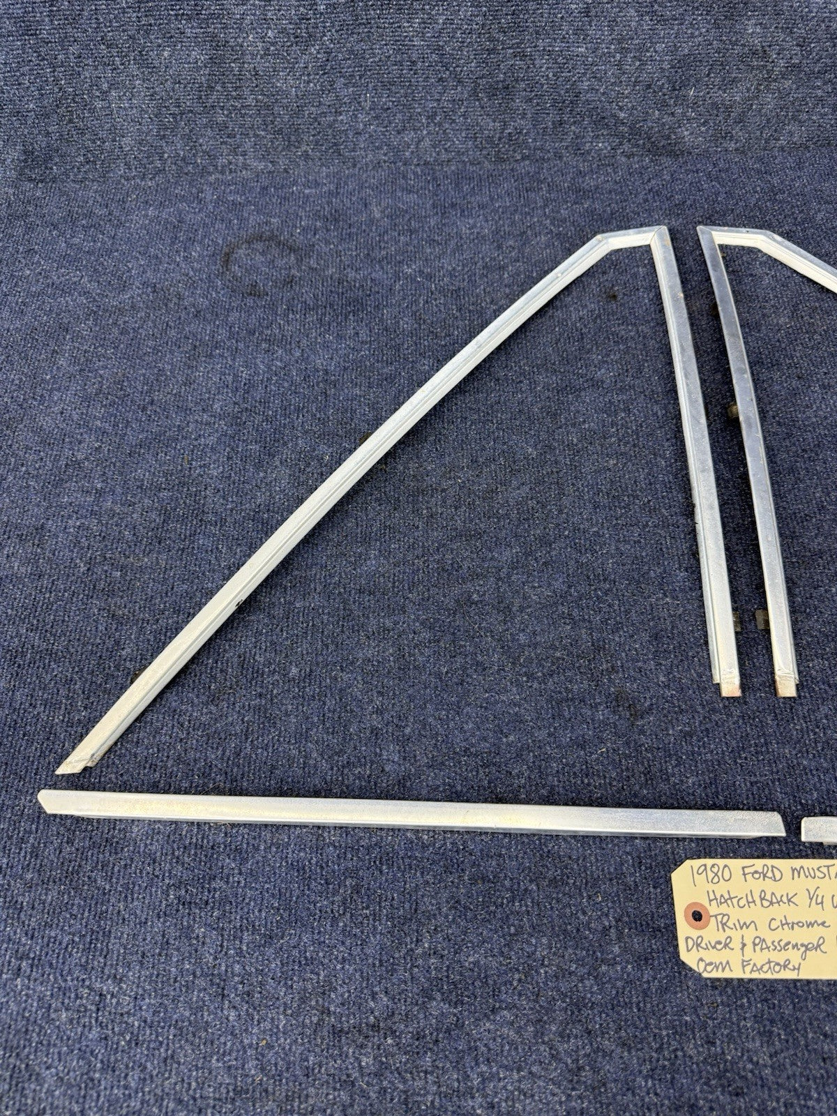79-86 Ford Fox Body Mustang Hatch Quarter Window Trim OEM Ford 1979-1986