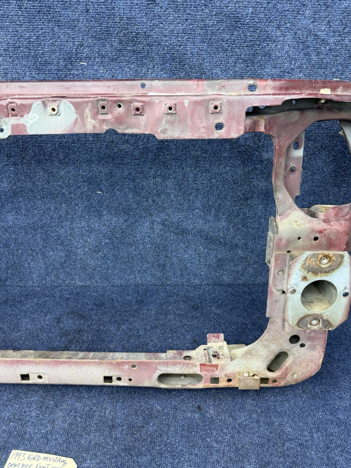 1990 - 1993 MUSTANG CORE SUPPORT & BUMPER SUPPORT METAL REPAIR OEM Section 90-93