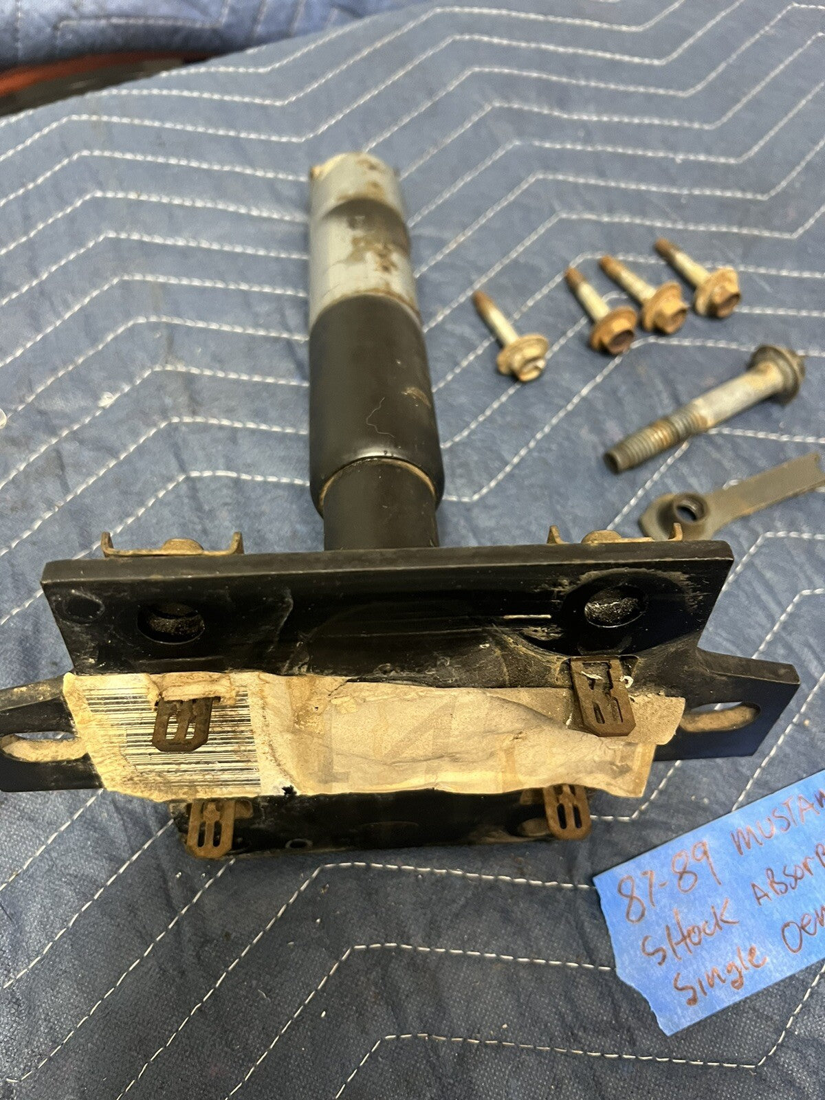 87-89 Ford Mustang Front Bumper Shock Absorber  Impact Crash Core Support  OEM