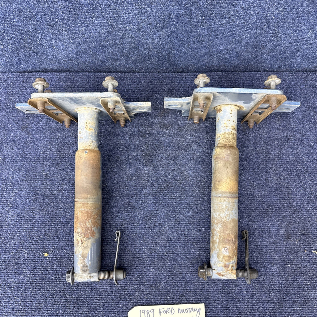 87-89 Ford Mustang Front Bumper Shock Absorbers Impact Crash Core Support Bars