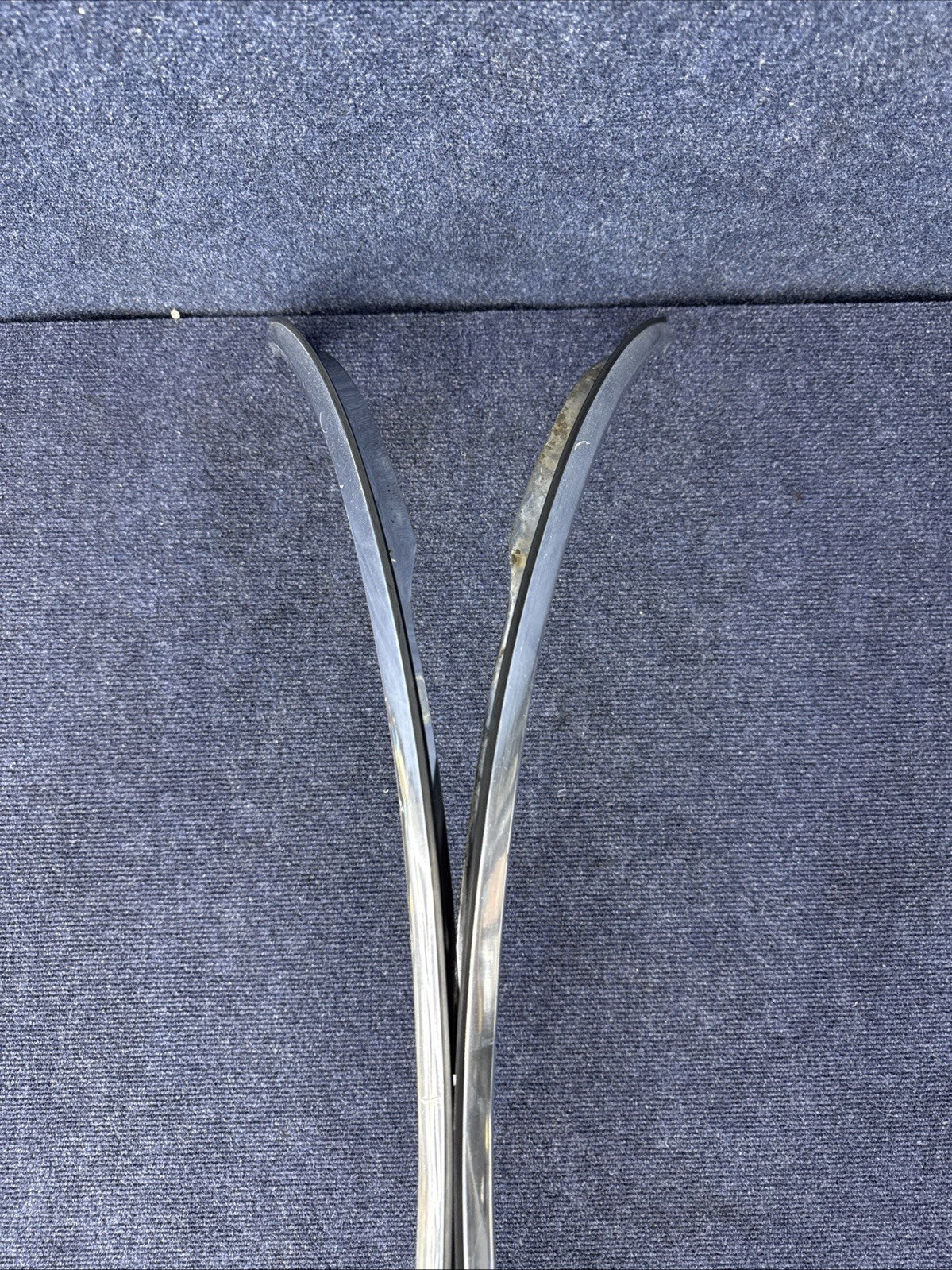 1984-1992 LINCOLN  MARK VII 7 LSC FRONT  Pair LH Rh  Set WHEEL FENDER CHROME OEM
