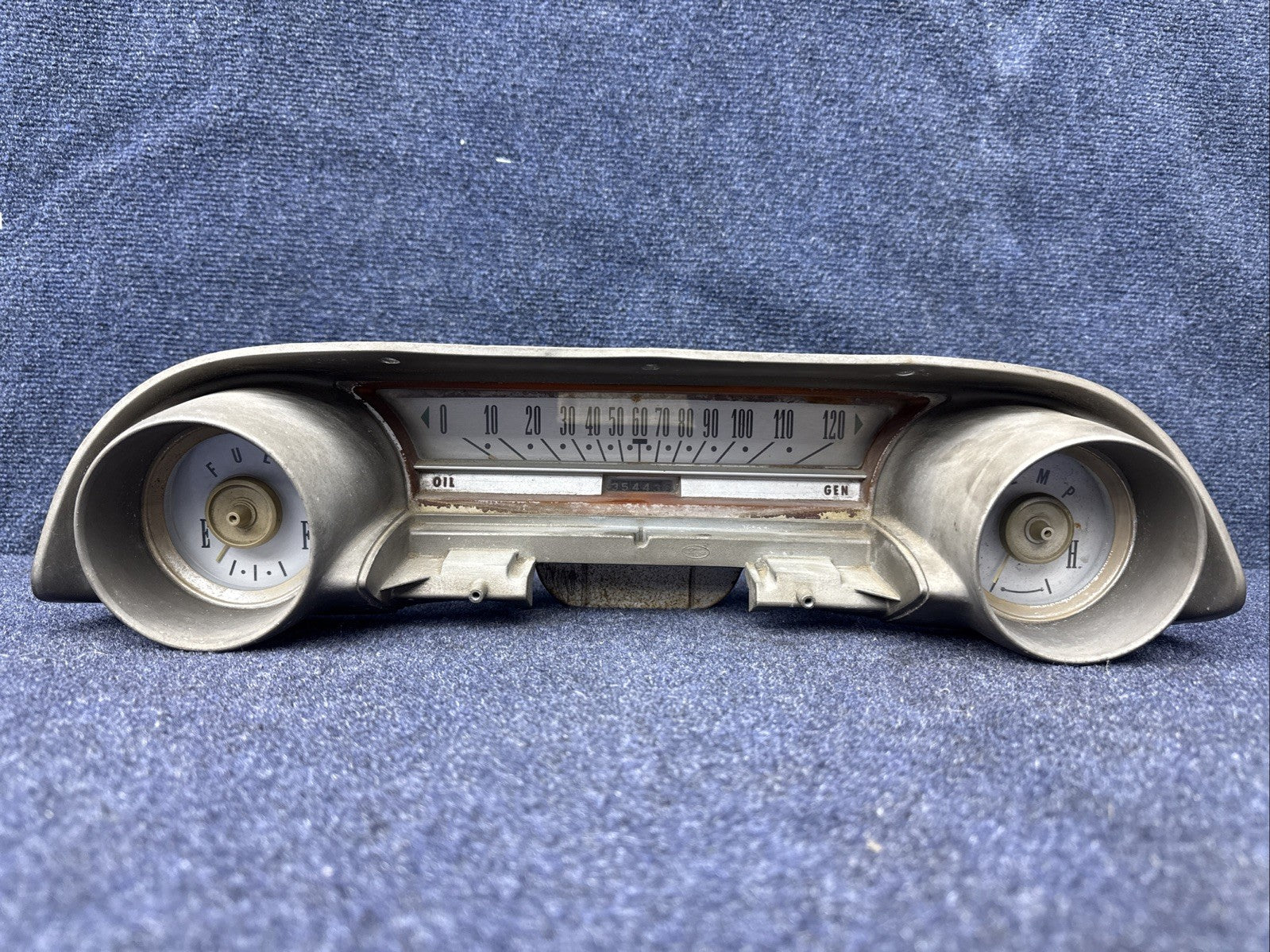 1963 1964 Ford Galaxie 500 Dash Instrument Cluster Speedometer Gauges OEM WHITE