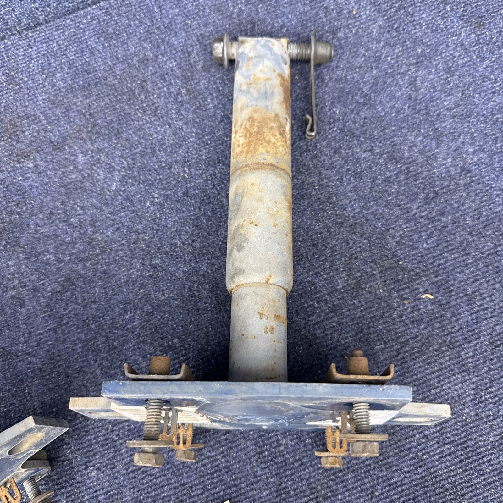 87-89 Ford Mustang Front Bumper Shock Absorbers Impact Crash Core Support Bars