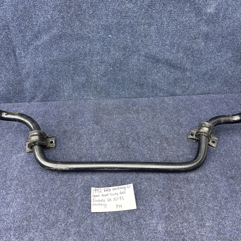 87-93 Ford Mustang Sway Bar Factory V8 Front Steering Suspension OEM Gt Lx 1992