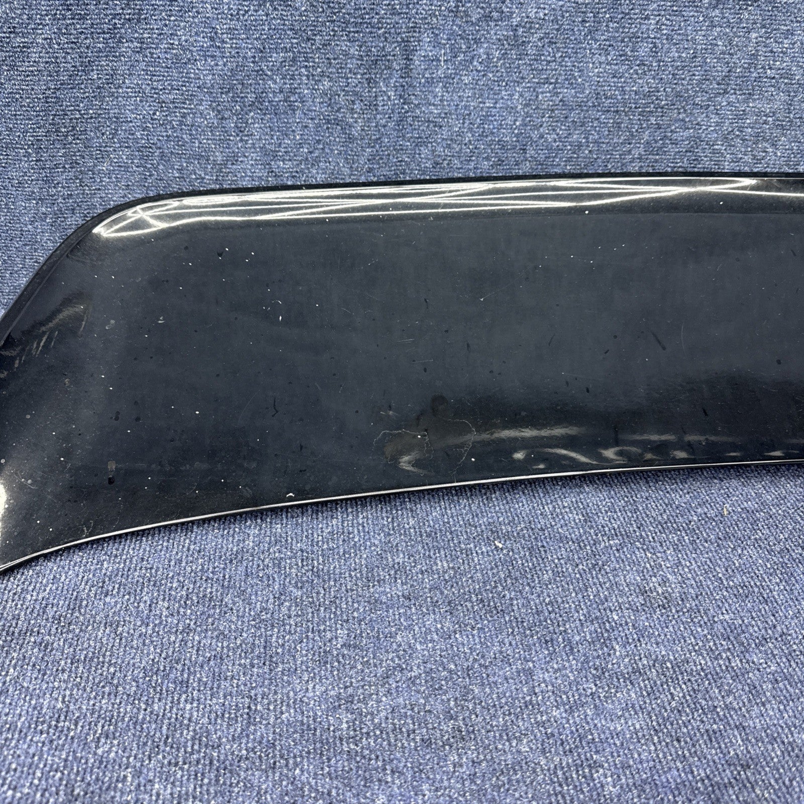 86-93 Ford MUSTANG LX HATCHBACK OEM REAR FIBERGLASS SPOILER W/LIGHT WING Black