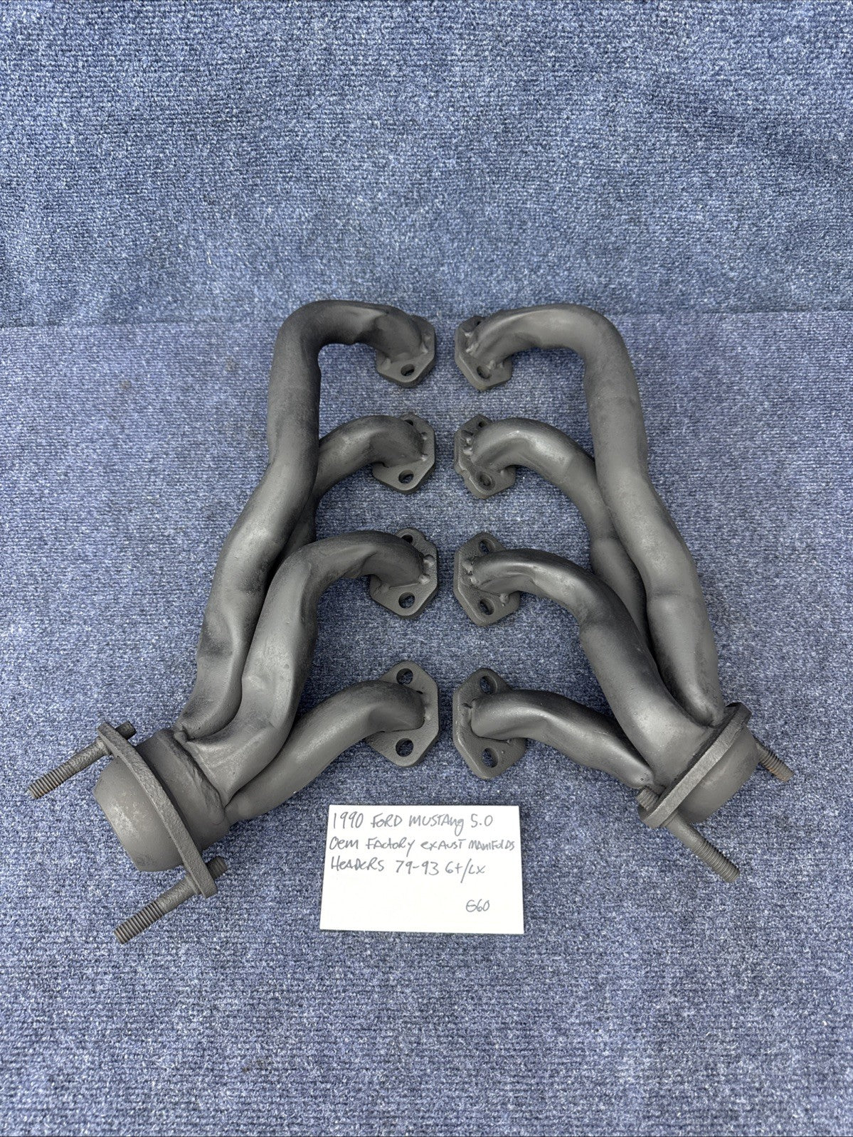 87-93 Ford Mustang Factory Shorty Header Manifolds 302 Headers 5.0 V8 EFI GT LX