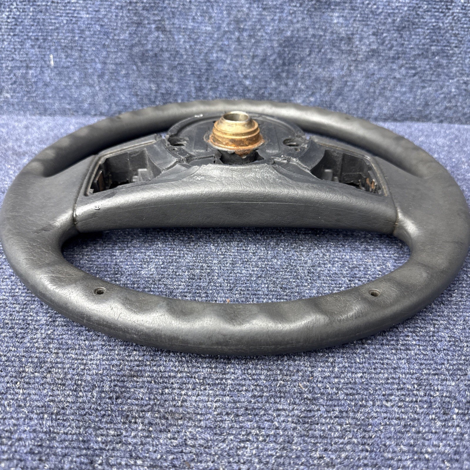 1987-1989 FORD MUSTANG BLACK STEERING WHEEL 87 88 89 OEM GT LX 2 Spoke Factory
