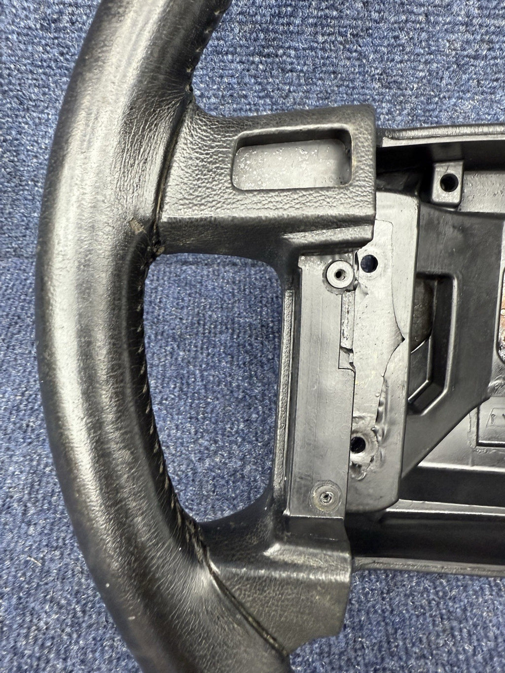 90-93 Ford Mustang Black Steering Wheel Leather  Factory OEM Coupe Hatch Stock