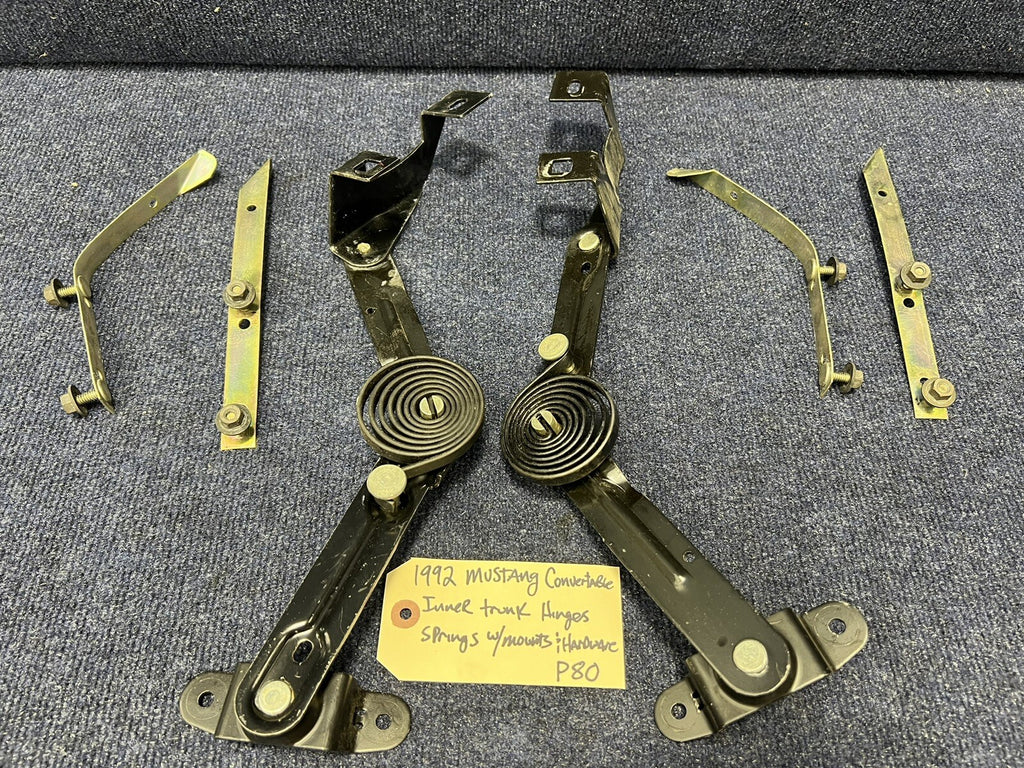 83-87-93 Ford Mustang Convertible Trunk Hinges Decklid Lift Brackets OEM GT LX 