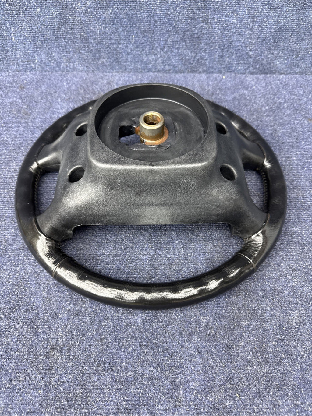 90-93 Ford Mustang Black Steering Wheel Leather  Factory OEM Coupe Hatch Stock