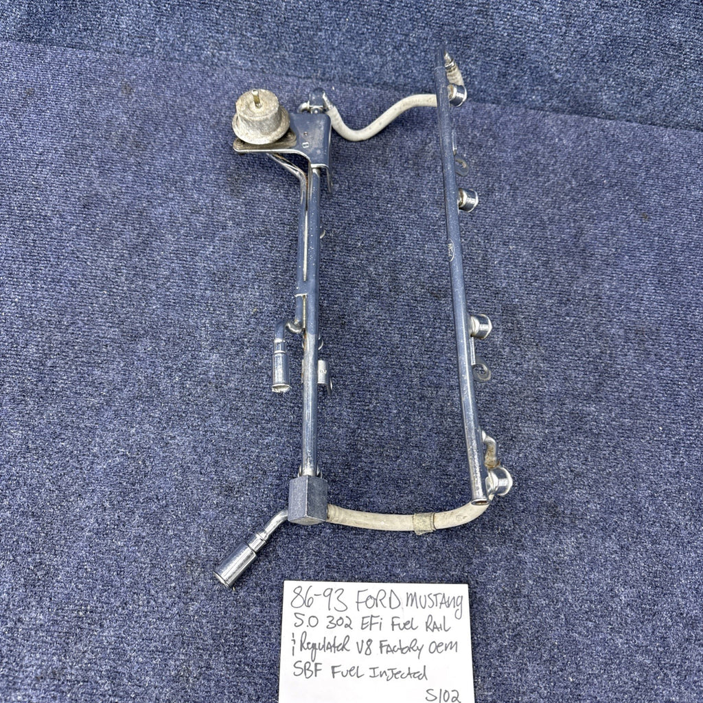 86-93 Ford Mustang 5.0 EFI Fuel Rail Engine V8 Oem Factory 302 Sbf Gt Lx 87-93