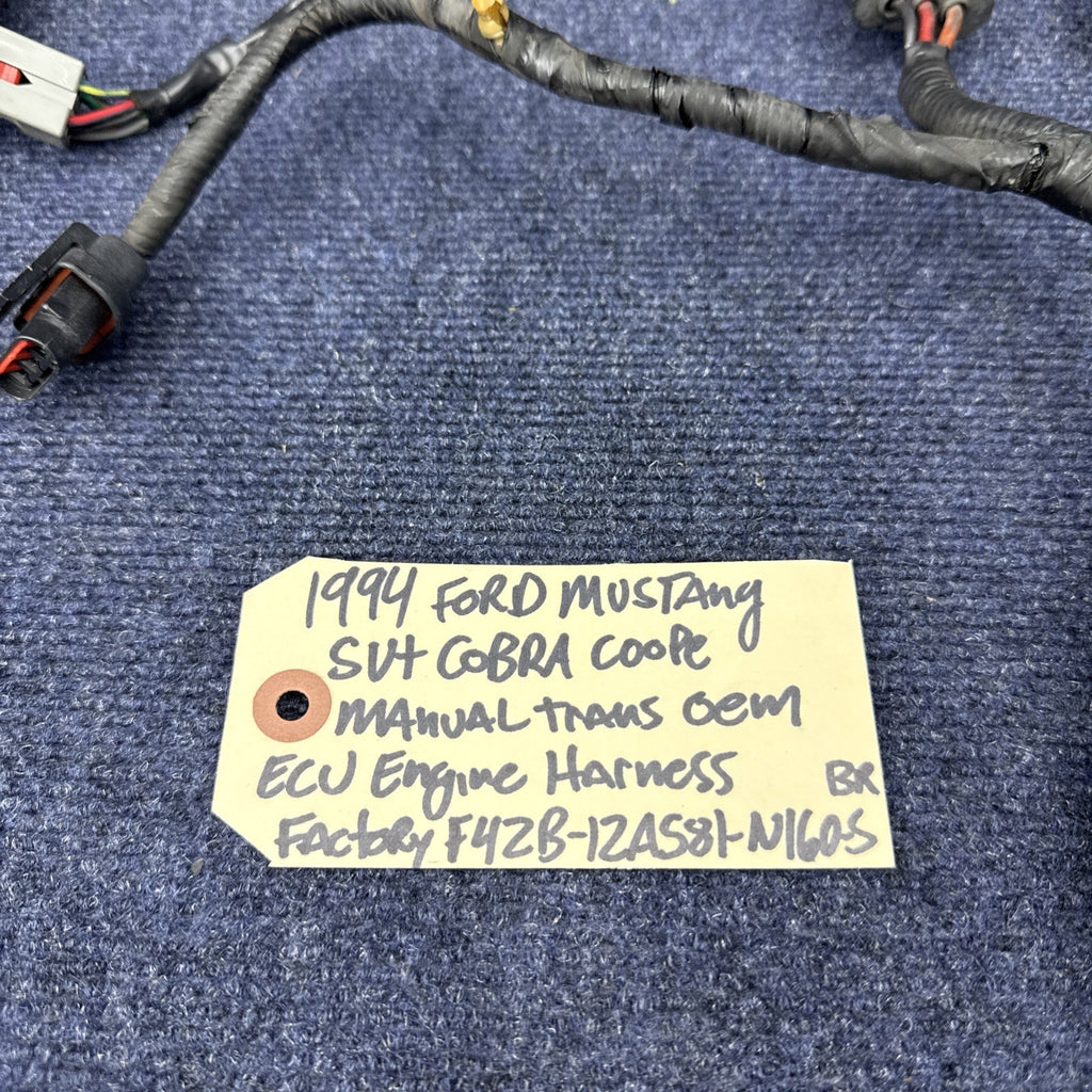 1994 Ford Mustang Cobra Svt Engine Computer Wiring Harness F4zb-12a581-n160s BR