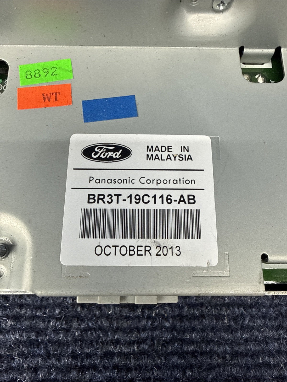2011–2014 FORD MUSTANG DASH RADIO INFORMATION DISPLAY SCREEN BR3T-19C116-AB OEM