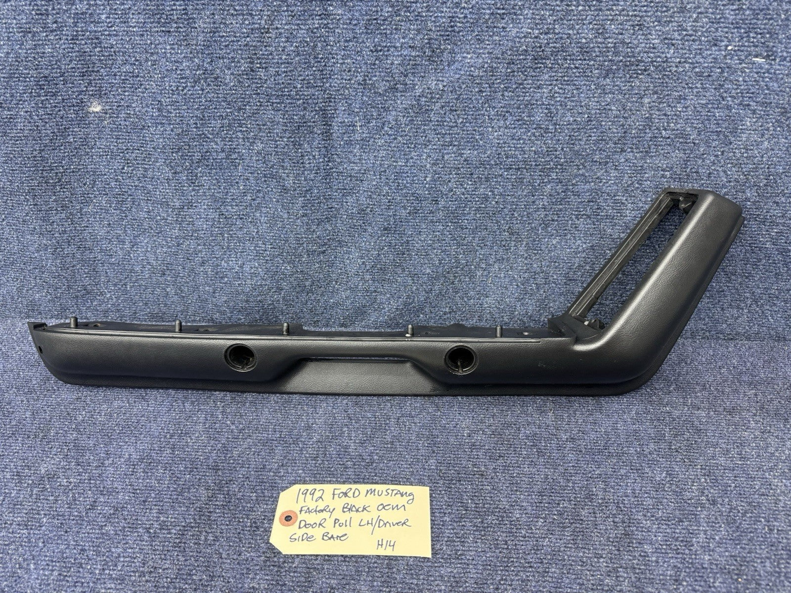87-93 Ford Mustang Black Driver  SIDE Arm Rest Door Pull LH Oem Factory Foxbody