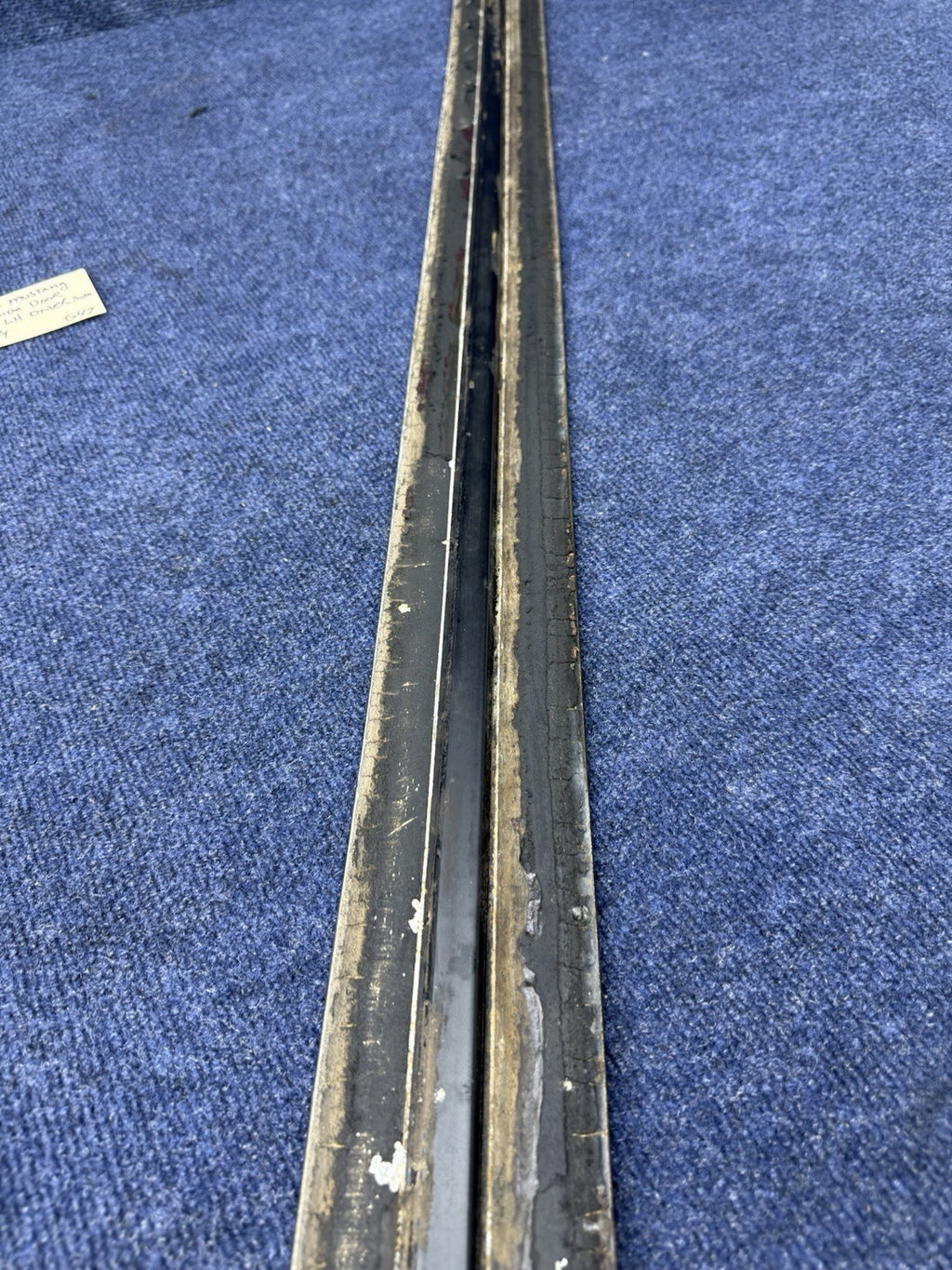 1979-1984 Ford Mustang Side Door Body Trim Moulding Molding Black LH Drivers