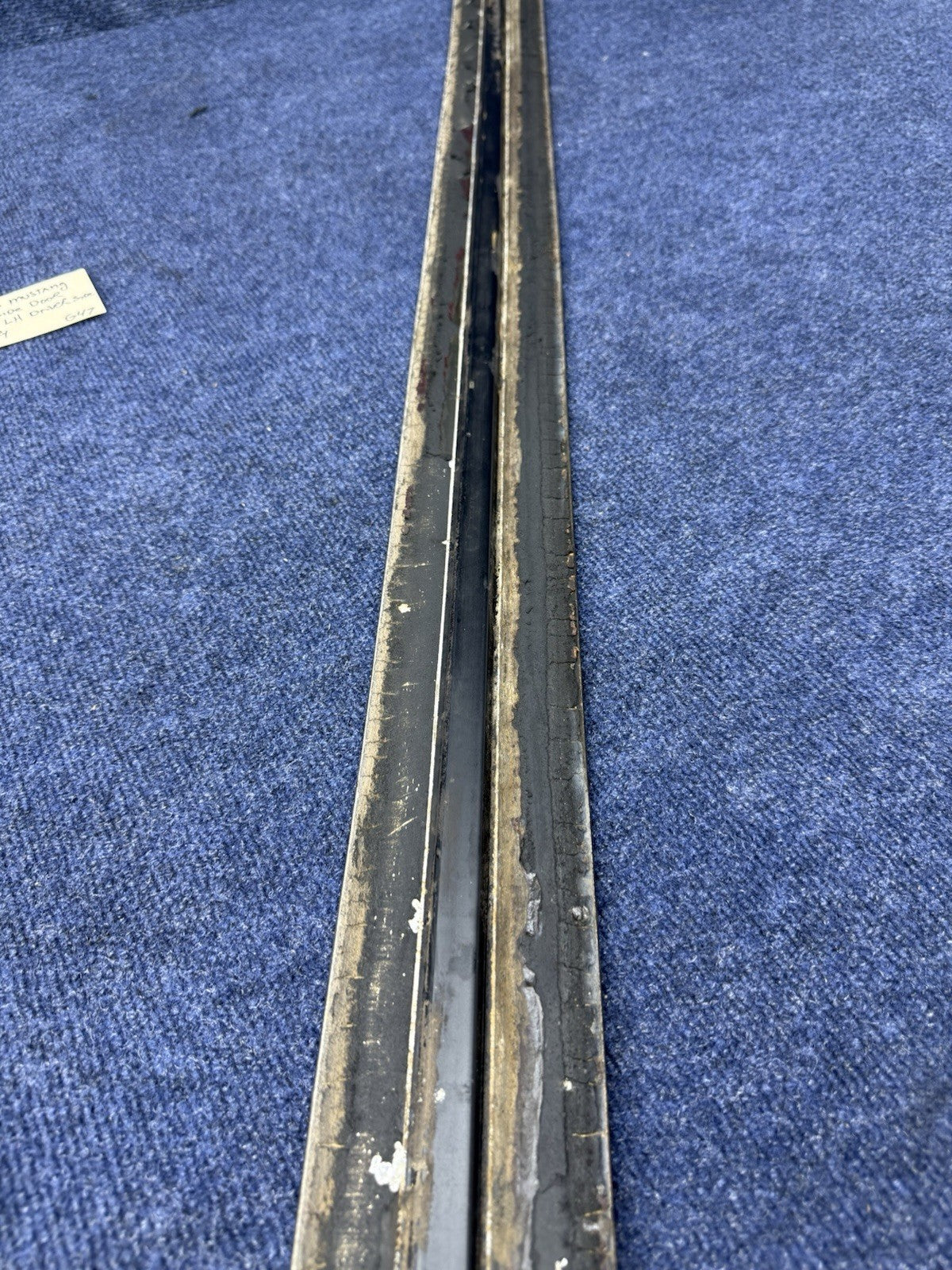 1979-1984 Ford Mustang Side Door Body Trim Moulding Molding Black LH Drivers