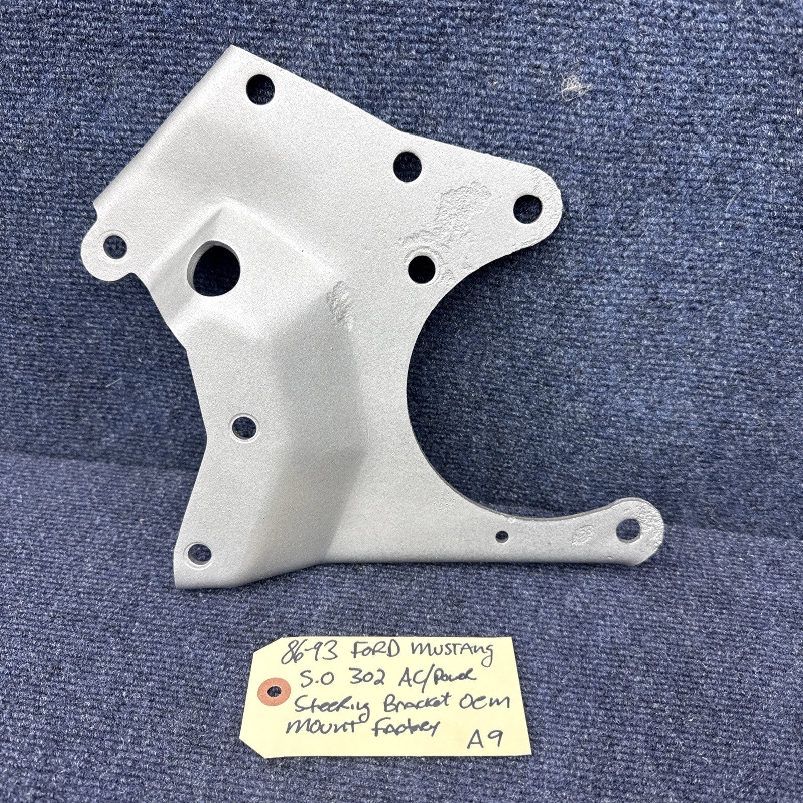 86-93 FORD MUSTANG 5.0 LX GT POWER STEERING AC A/C PUMP STEEL BRACKET MOUNT OEM