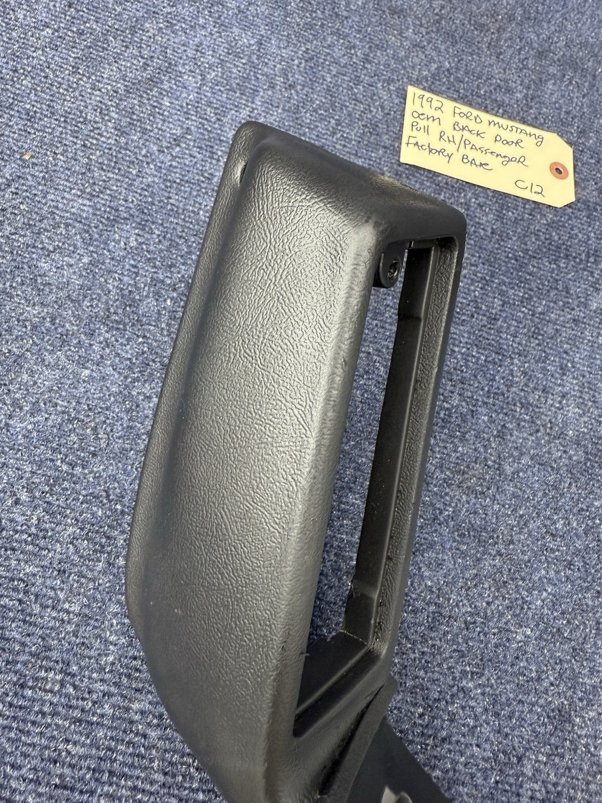 87-93 Ford Mustang Black PASSENGER SIDE Arm Rest Door Pull RH Oem Factory