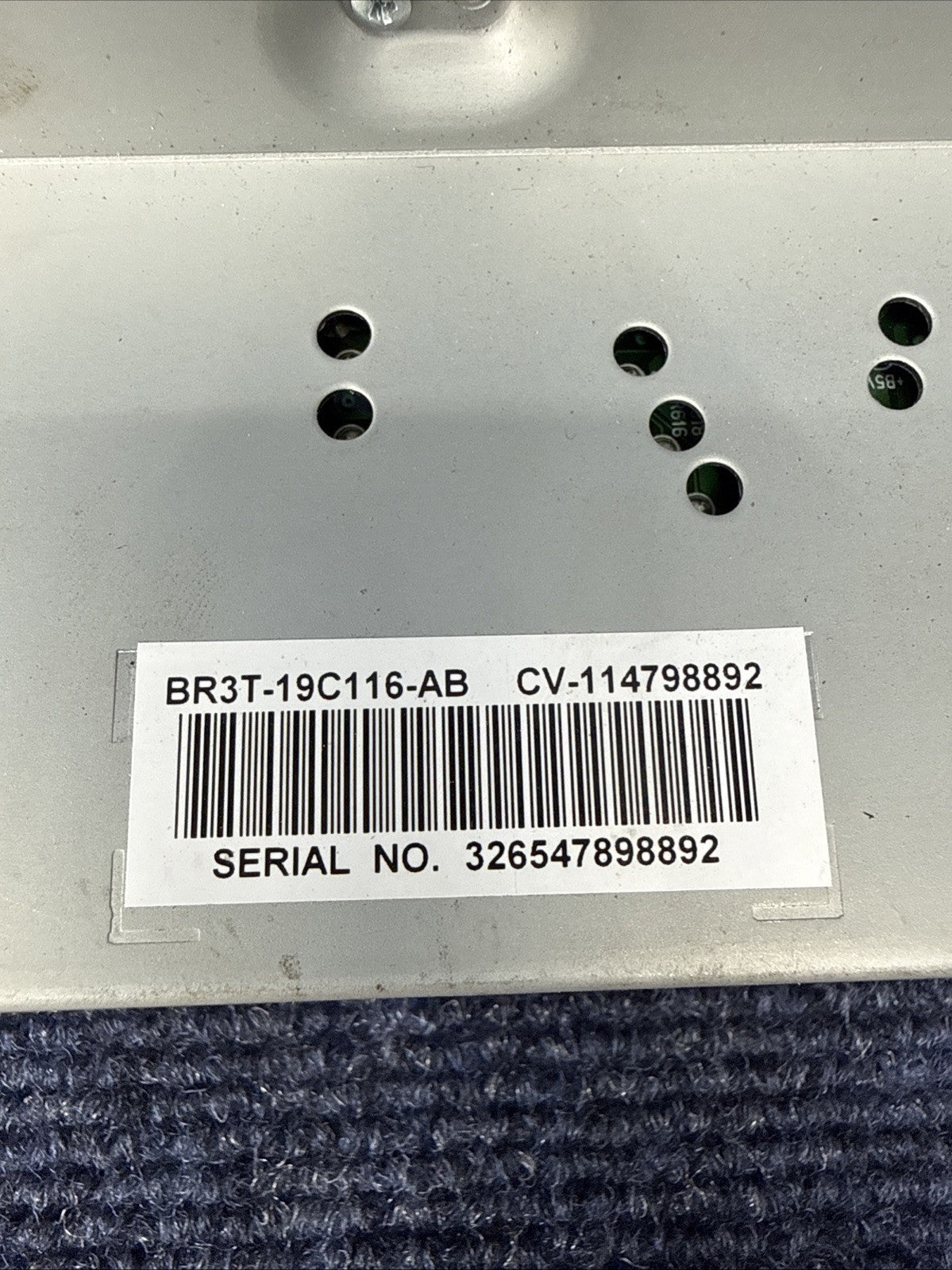 2011–2014 FORD MUSTANG DASH RADIO INFORMATION DISPLAY SCREEN BR3T-19C116-AB OEM